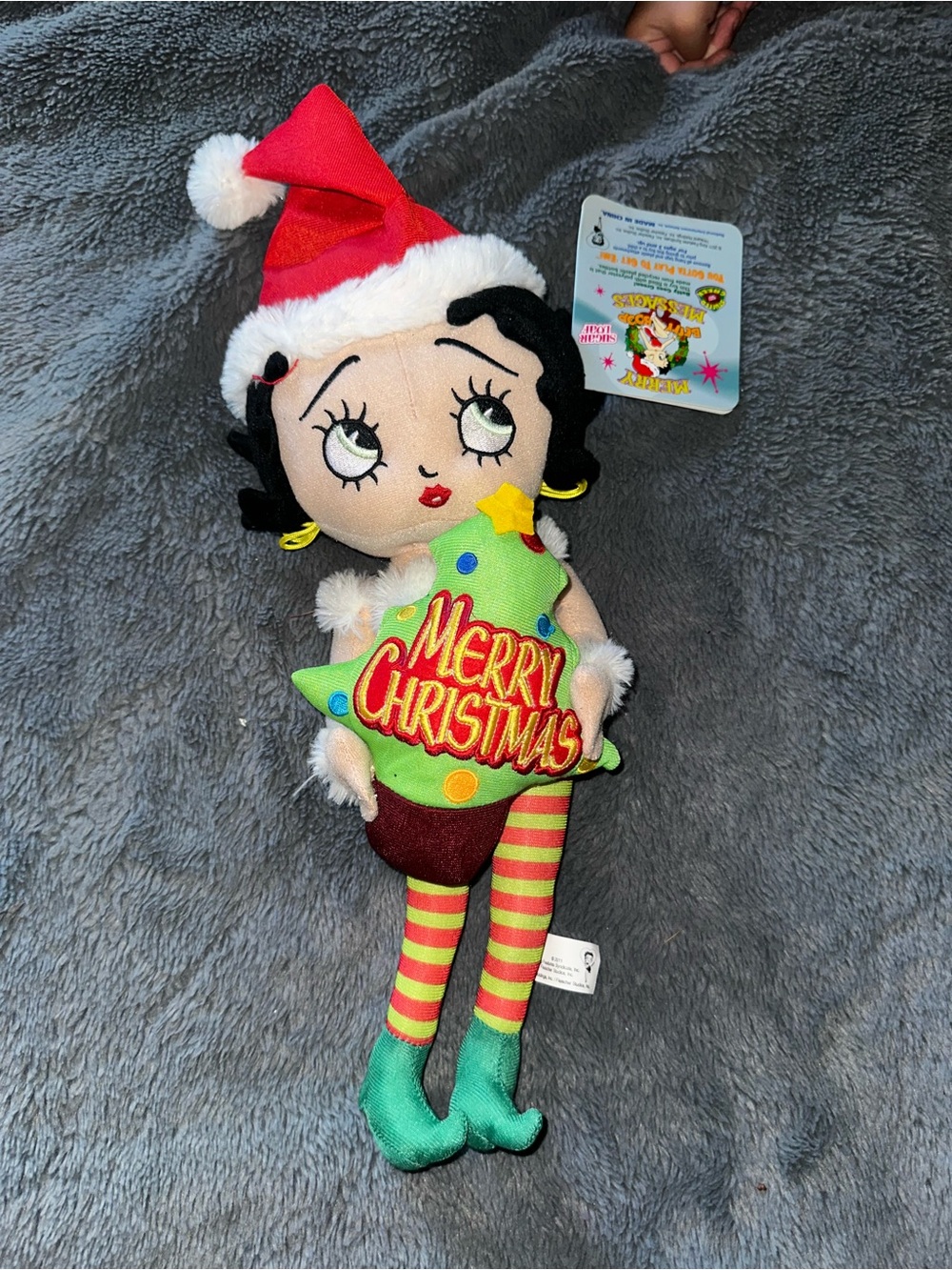 Sugar Loaf Betty Boop Christmas Elf Plush Doll Christmas Elf Plush NWT
